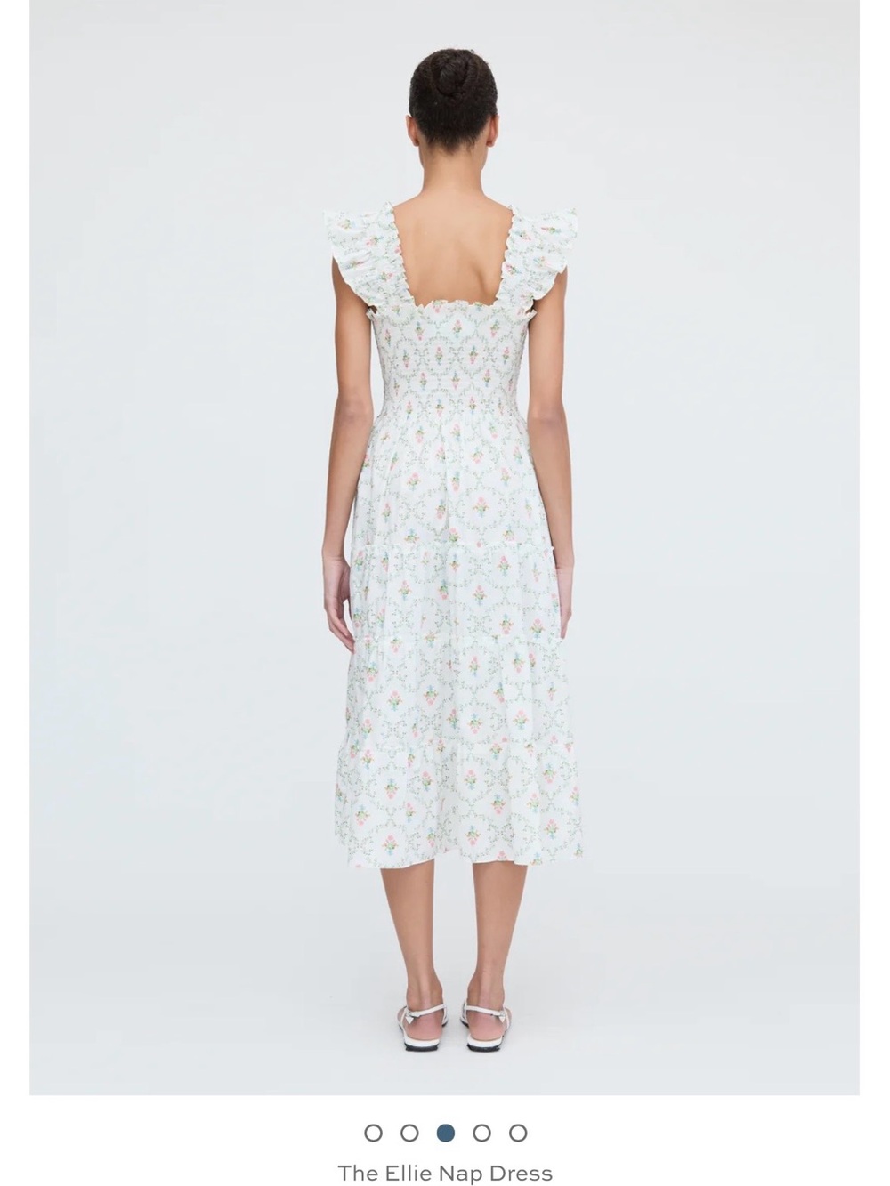 Hill House Ellie Nap Dress - Pastel Trellis Floral, Extra Small - Picture 2 of 7